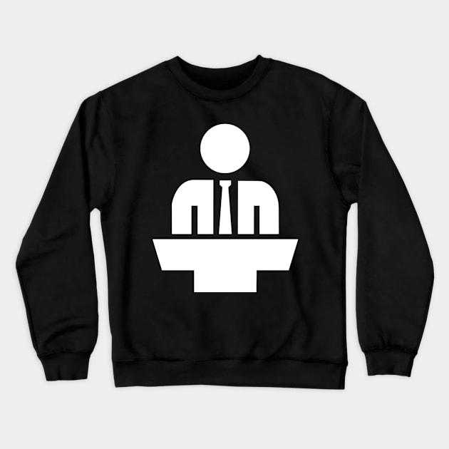 Politician Crewneck Sweatshirt by Designzz